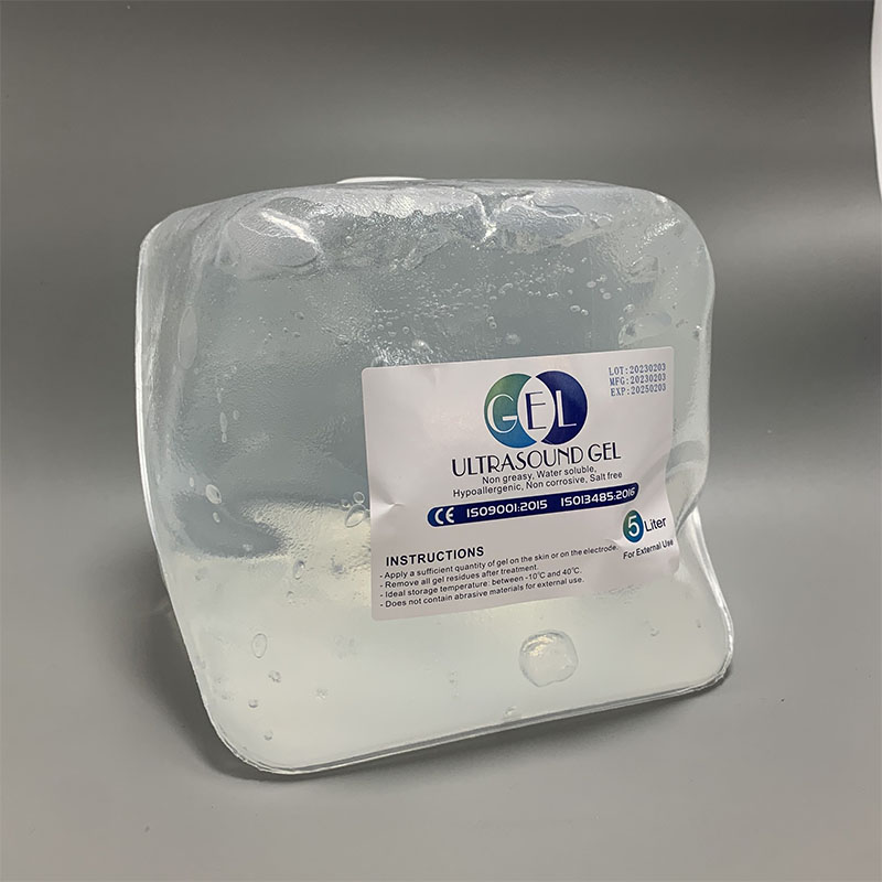 Blauwe echografie -gel